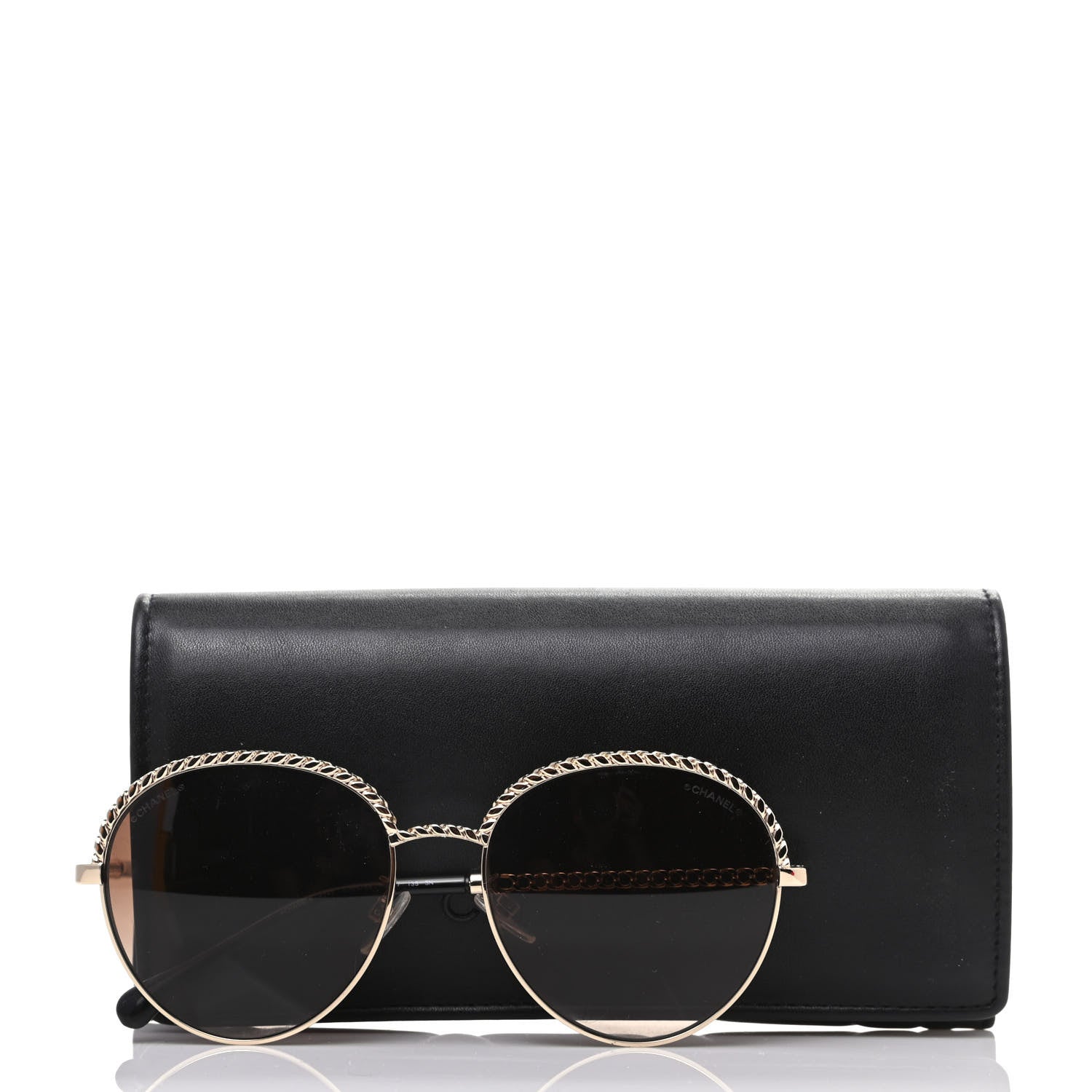 Chanel Chain Pantos Sunglasses 4242 Gold Brown 8 of 8