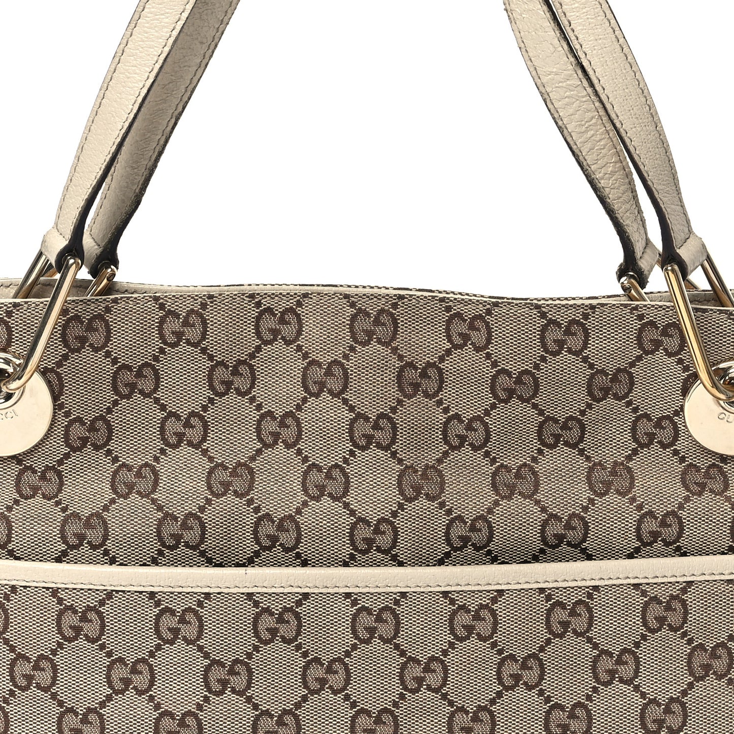 Monogram Medium Eclipse Shoulder Bag Off White