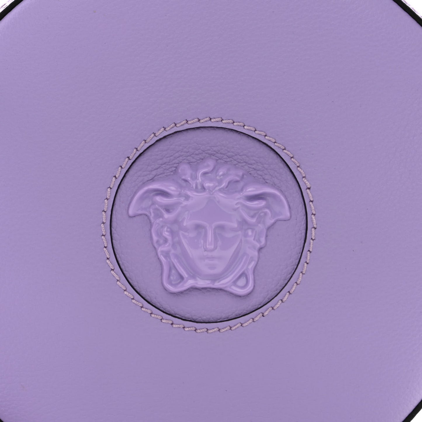 Calfskin La Medusa Round Camera Bag Lilac