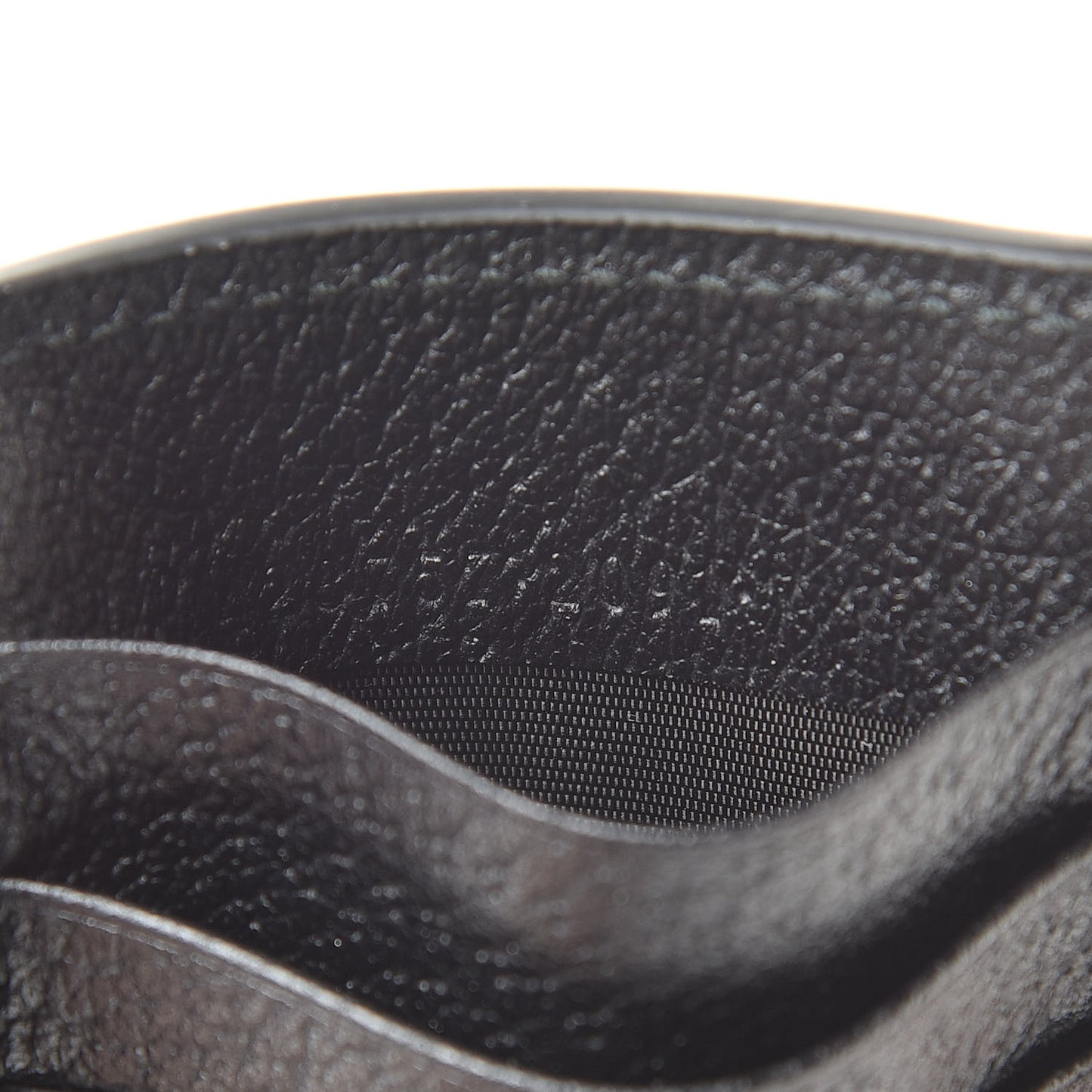 Dollar Calfskin Boar Effect Web Coin Case Card Holder Black
