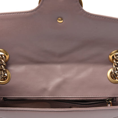Gucci Calfskin Matelasse Small GG Marmont Shoulder Bag Porcelain Rose 9 of 13