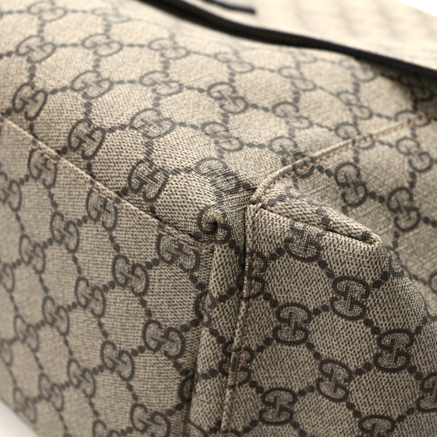 Gucci GG Plus Monogram Messenger Diaper Bag Dark Brown 13 of 14