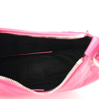 Balenciaga Agneau Arena Le Cagole Shoulder Bag XS Hot Pink 5 of 10