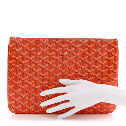 Goyard Goyardine Senat Pochette MM Orange 2 of 7