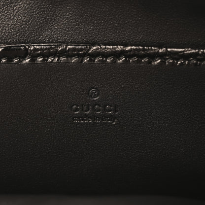 Gucci Crocodile Embossed Arm Bag Black 6 of 10