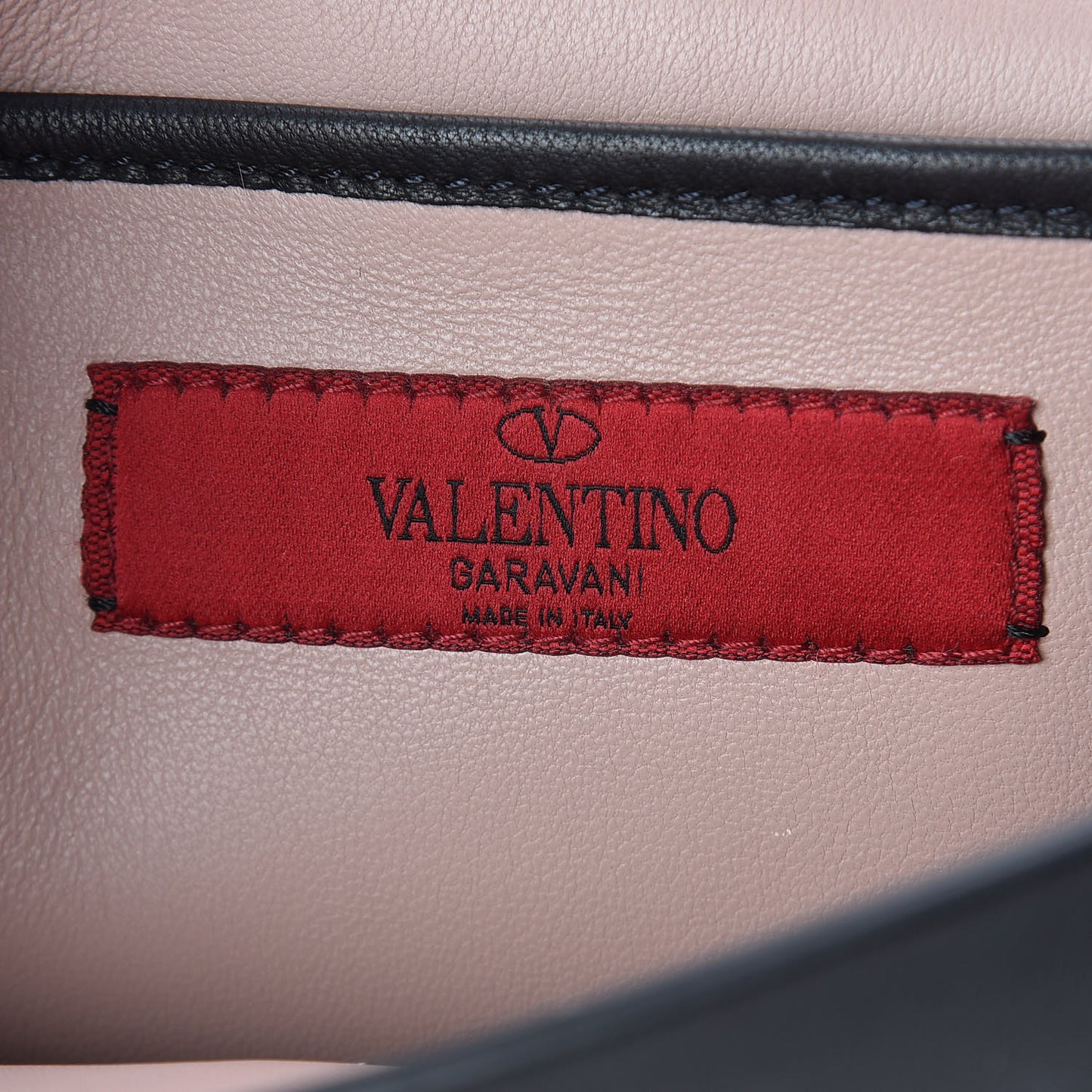 Calfskin Rockstud Top Handle Crossbody Black