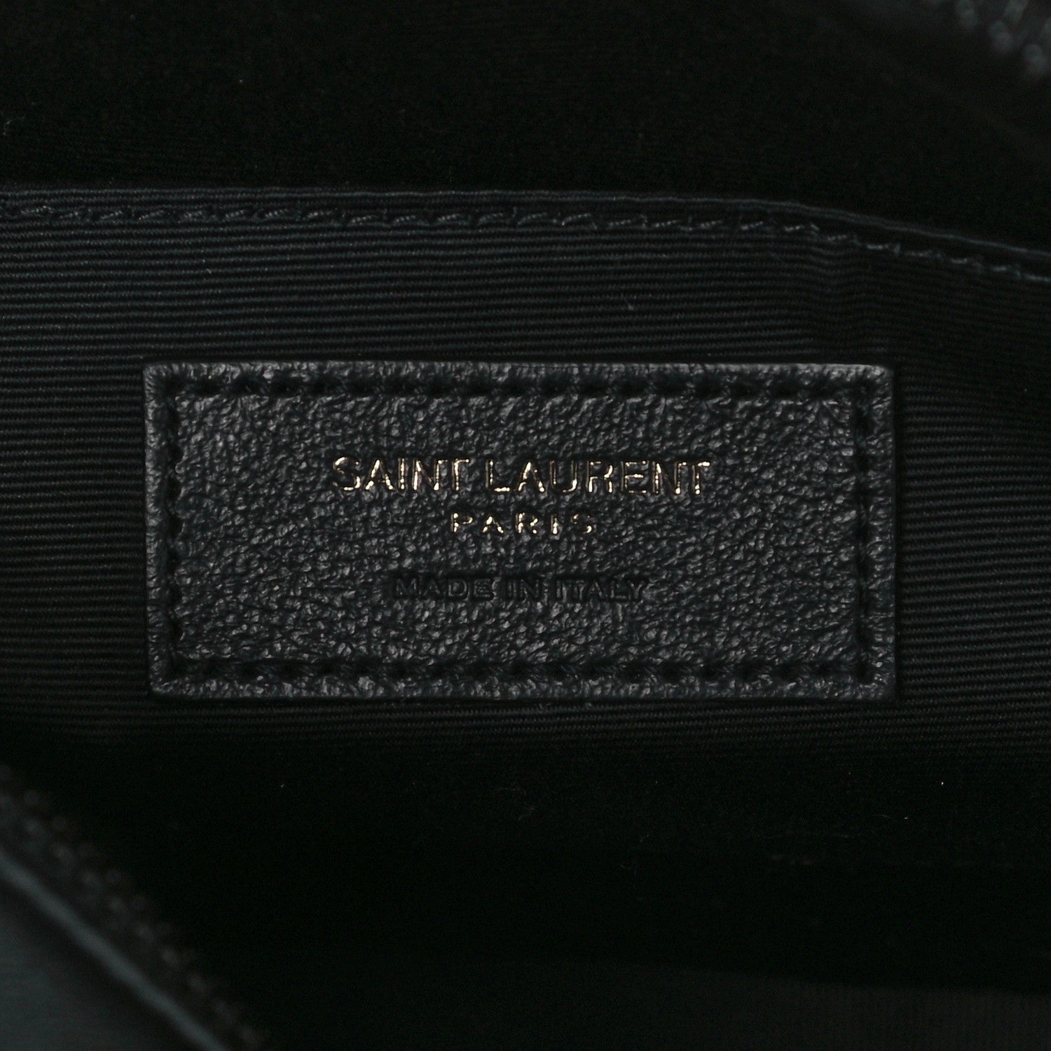 Saint Laurent Calfskin Matelasse Monogram Lou Camera Bag Black 6 of 10