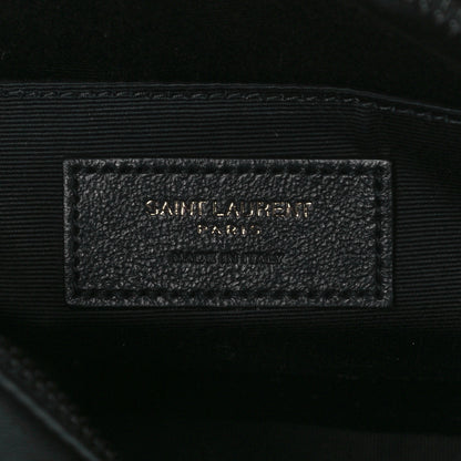 Saint Laurent Calfskin Matelasse Monogram Lou Camera Bag Black 6 of 10