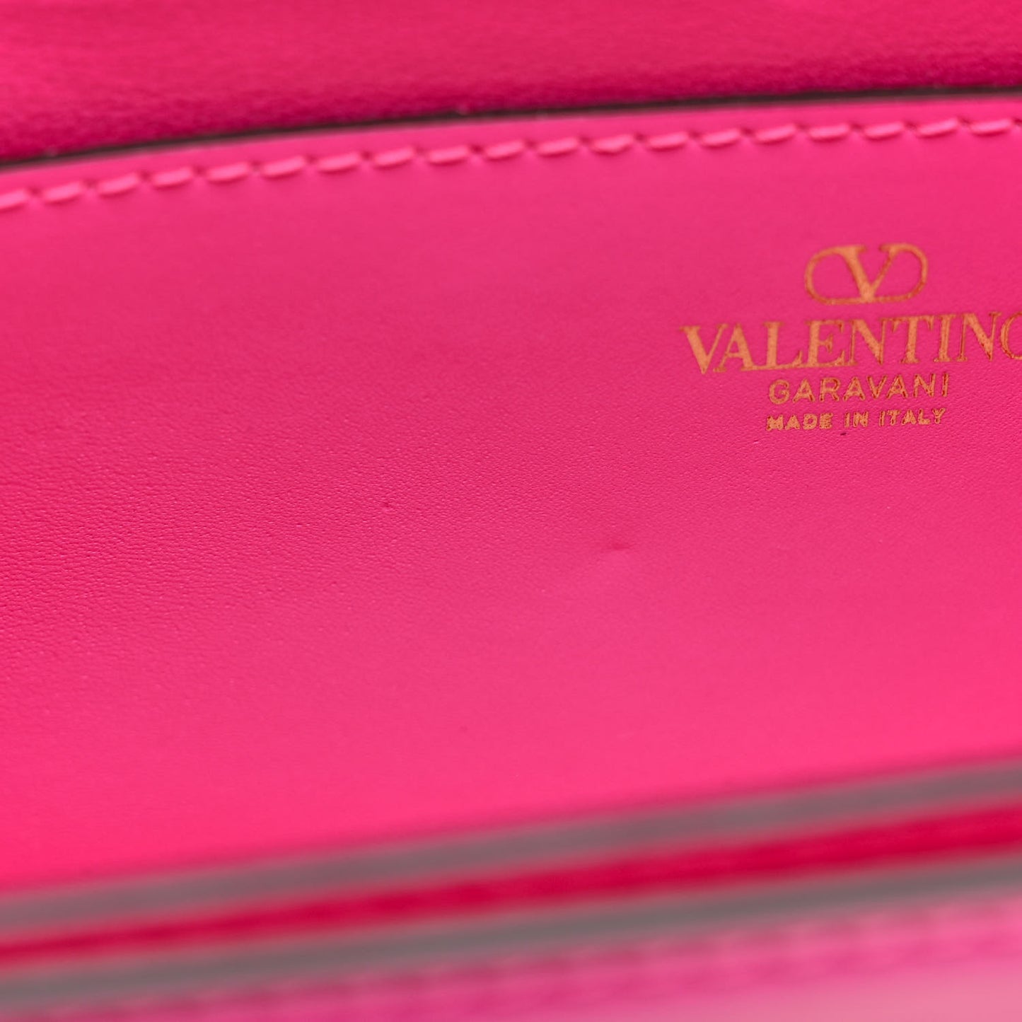 Smooth Calfskin Enamel Tonal Small Rockstud23 Shoulder Bag Pink PP