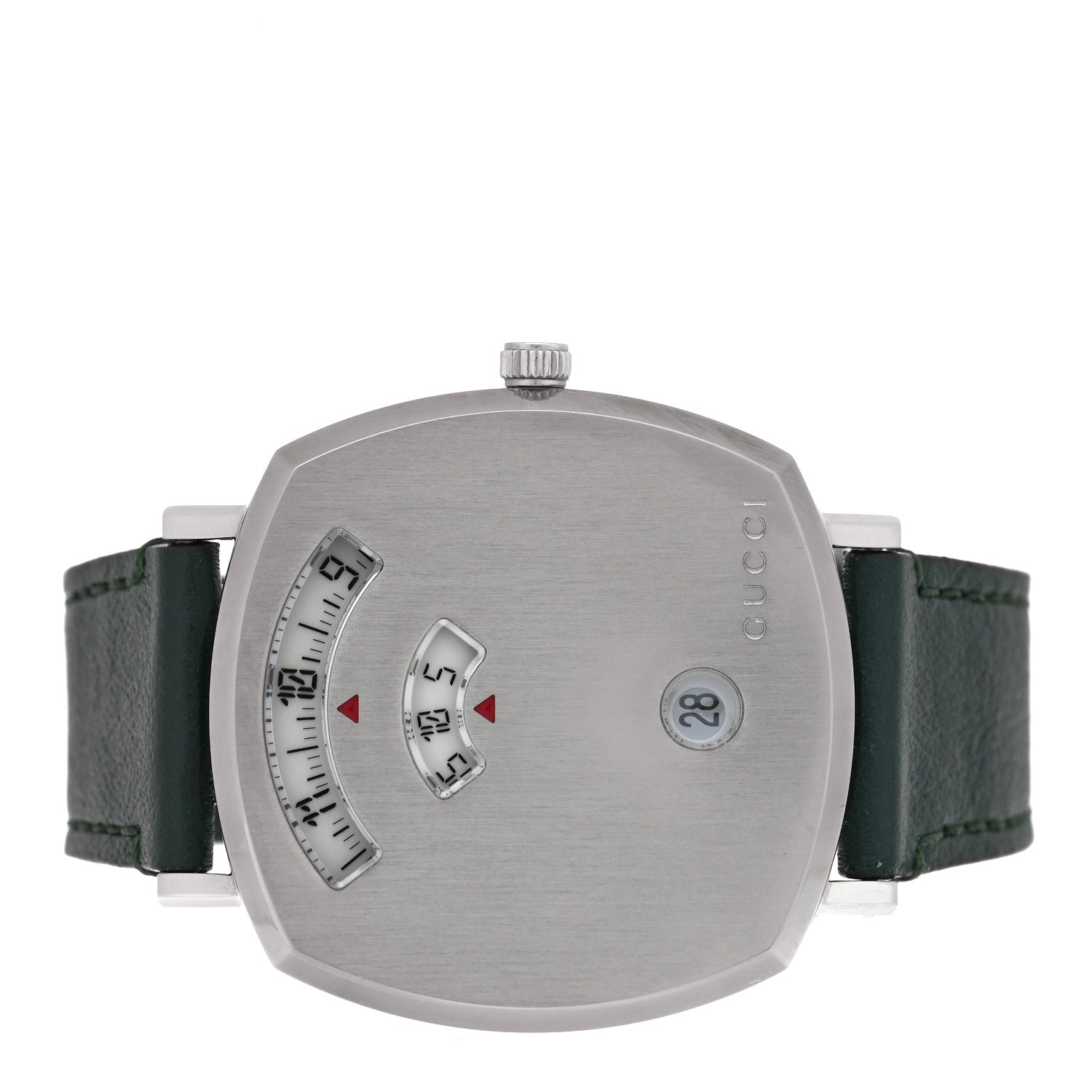 Gucci Stainless Steel Calfskin 35mm Grip Quartz Watch Green 2 of 5