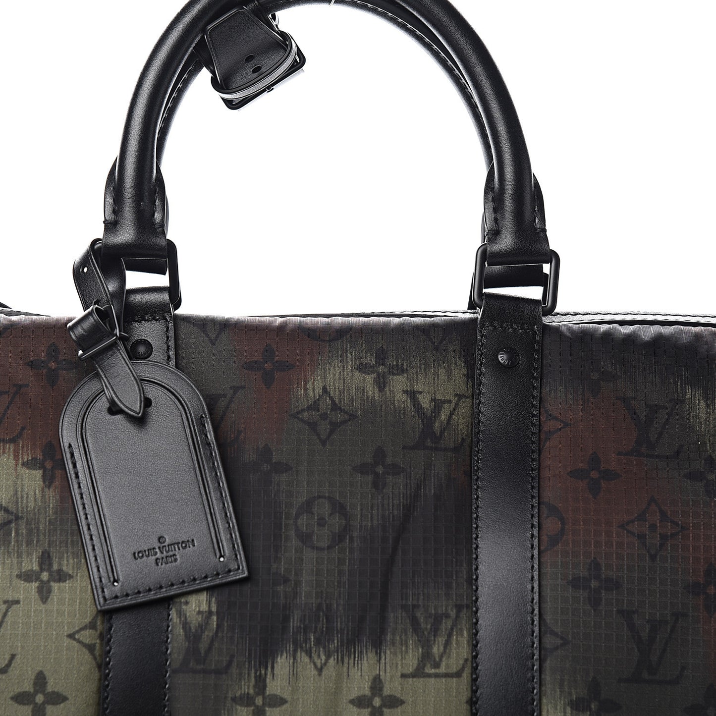 Nylon Monogram Camouflage Keepall Bandouliere 50 Kaki