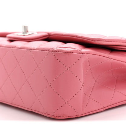 Chanel Lambskin Quilted Medium Double Flap Pink 10 of 12
