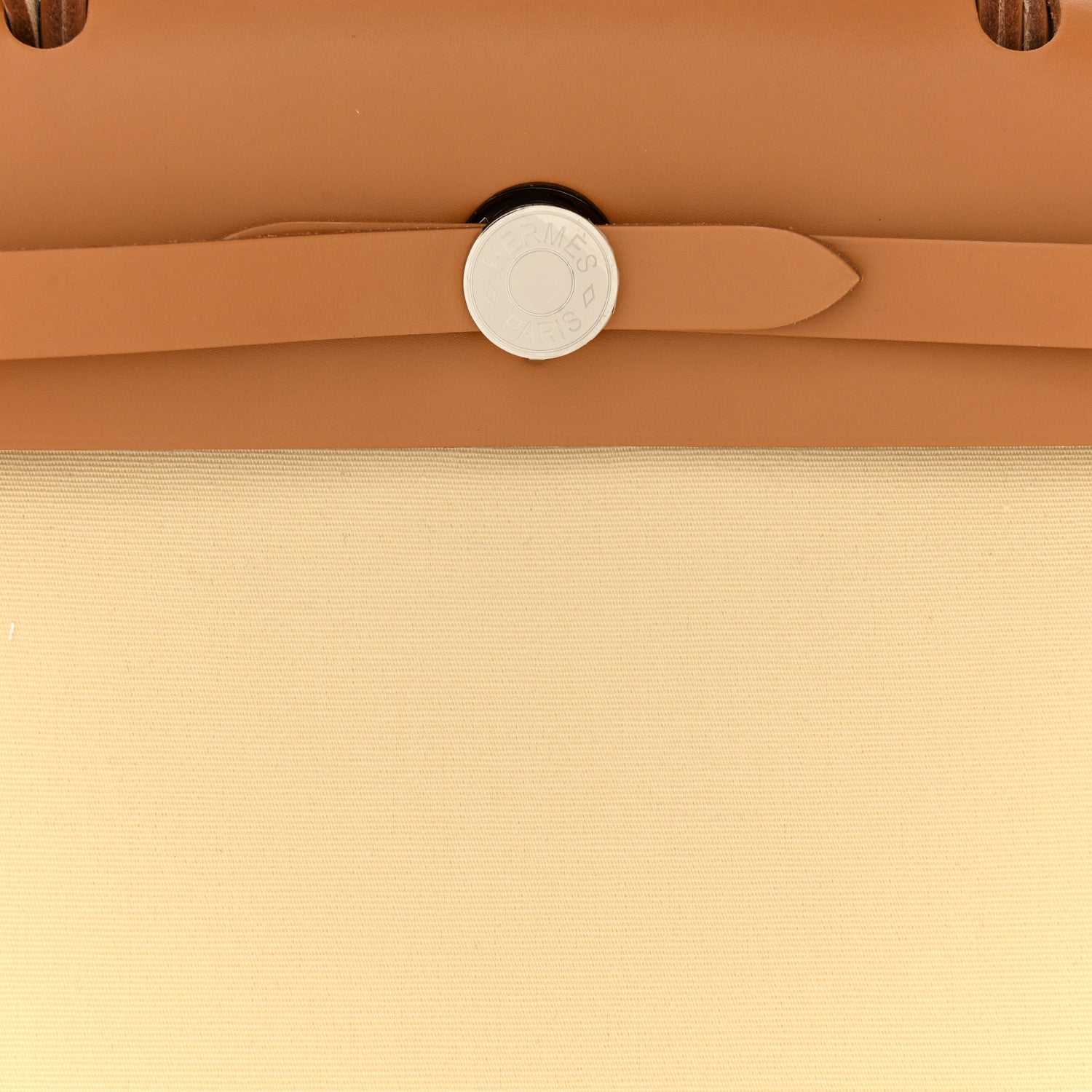 Hermes Vache Hunter Toile Officier Herbag Zip 31 PM Vanille Naturel Sable 8 of 11
