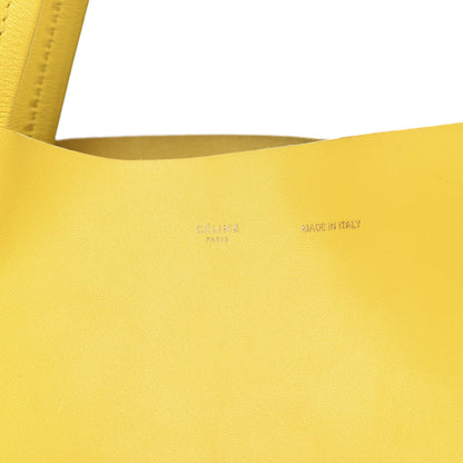Celine Lambskin Horizontal Cabas Sun Yellow 13 of 15