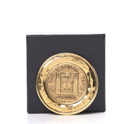 Chanel 31 Rue Cambon Medallion Brooch Gold 6 of 6