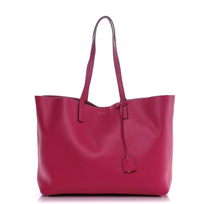 Saint Laurent Calfskin Large Shopping Tote Fuchsia 1 of 7