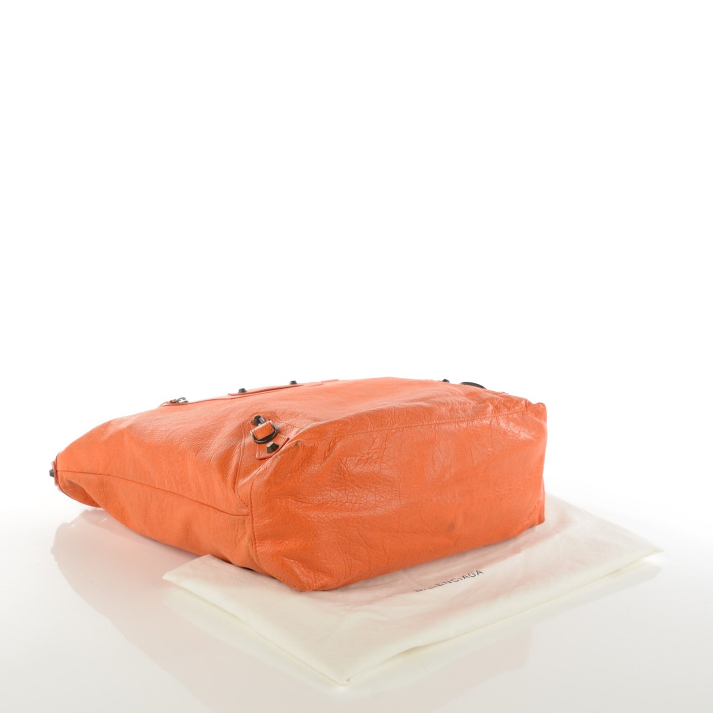 Agneau Classic Hardware Day Hobo Tangerine