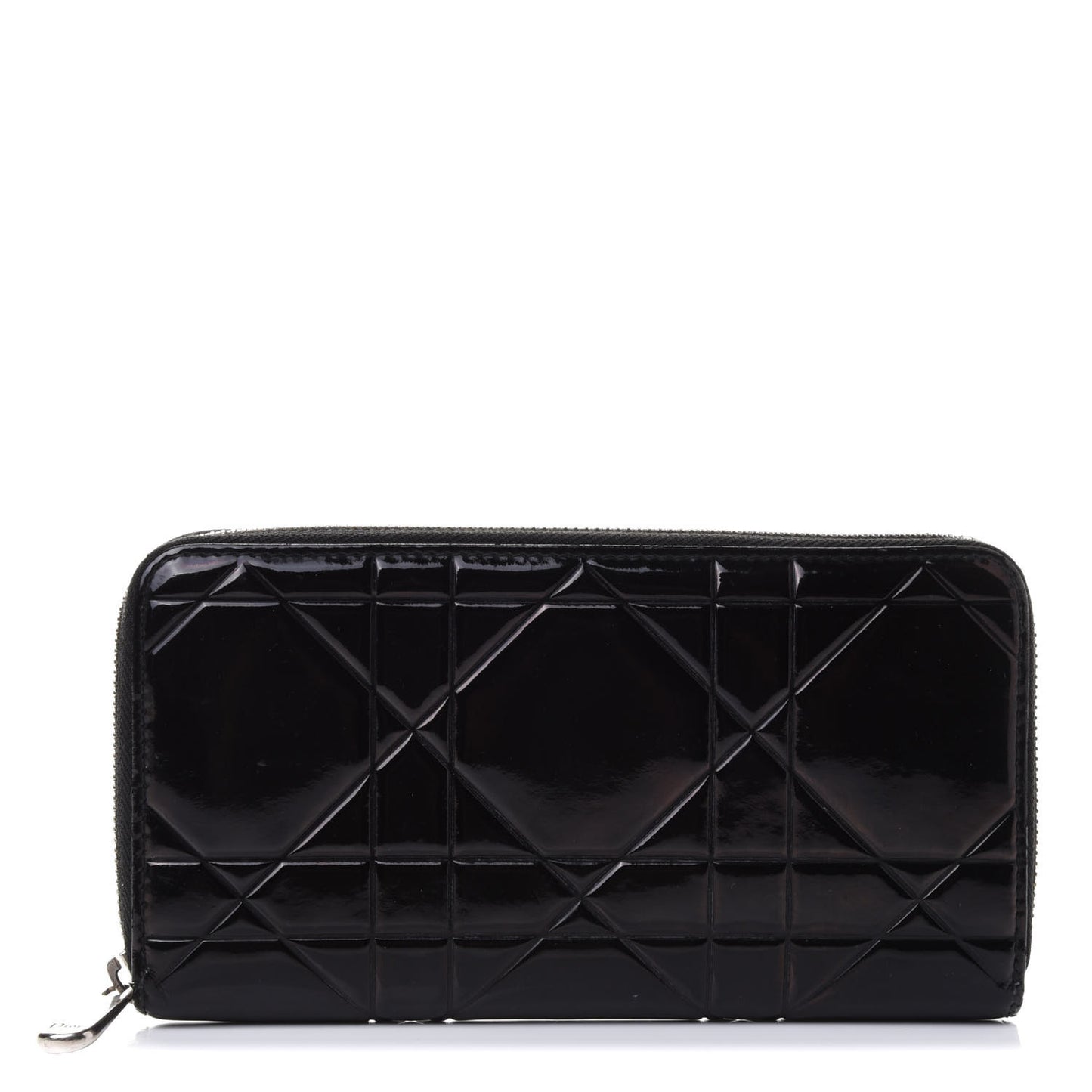 Patent Cannage Voyageur Zip Around Wallet Black