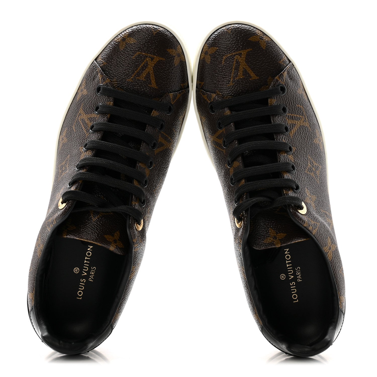 Louis Vuitton Patent Monogram Frontrow Sneakers 39 4 of 22