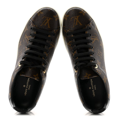 Louis Vuitton Patent Monogram Frontrow Sneakers 39 4 of 22