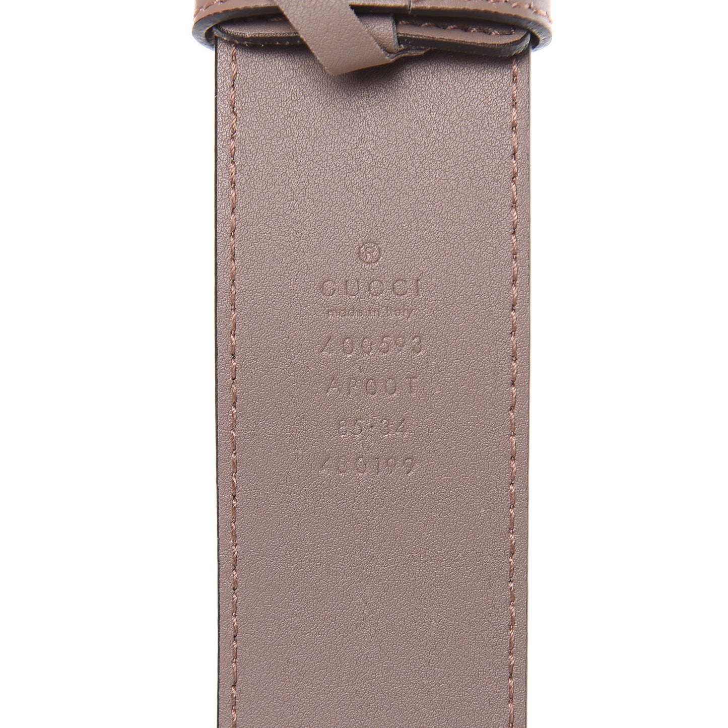 Calfskin Double G 40mm Belt 85 34 Porcelain Rose