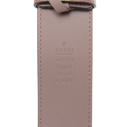 Gucci Calfskin Double G 40mm Belt 85 34 Porcelain Rose 6 of 6
