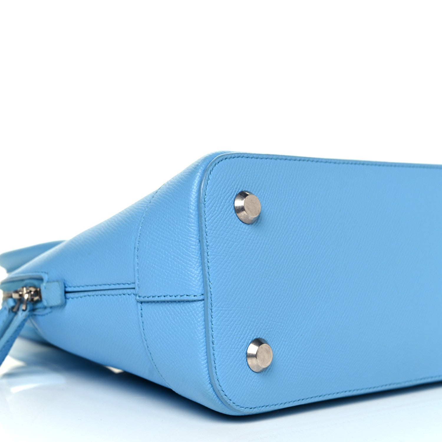 Balenciaga Grained Calfskin S Ville Top Handle Bag Blue 14 of 21