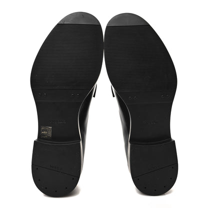 Prada Spazzolato Lace Up 50mm Loafers 10 Black 5 of 8