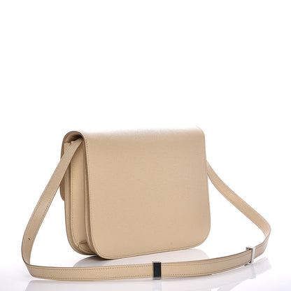 Celine Liege Calfskin Medium Classic Box Flap Bag Cream 3 of 8