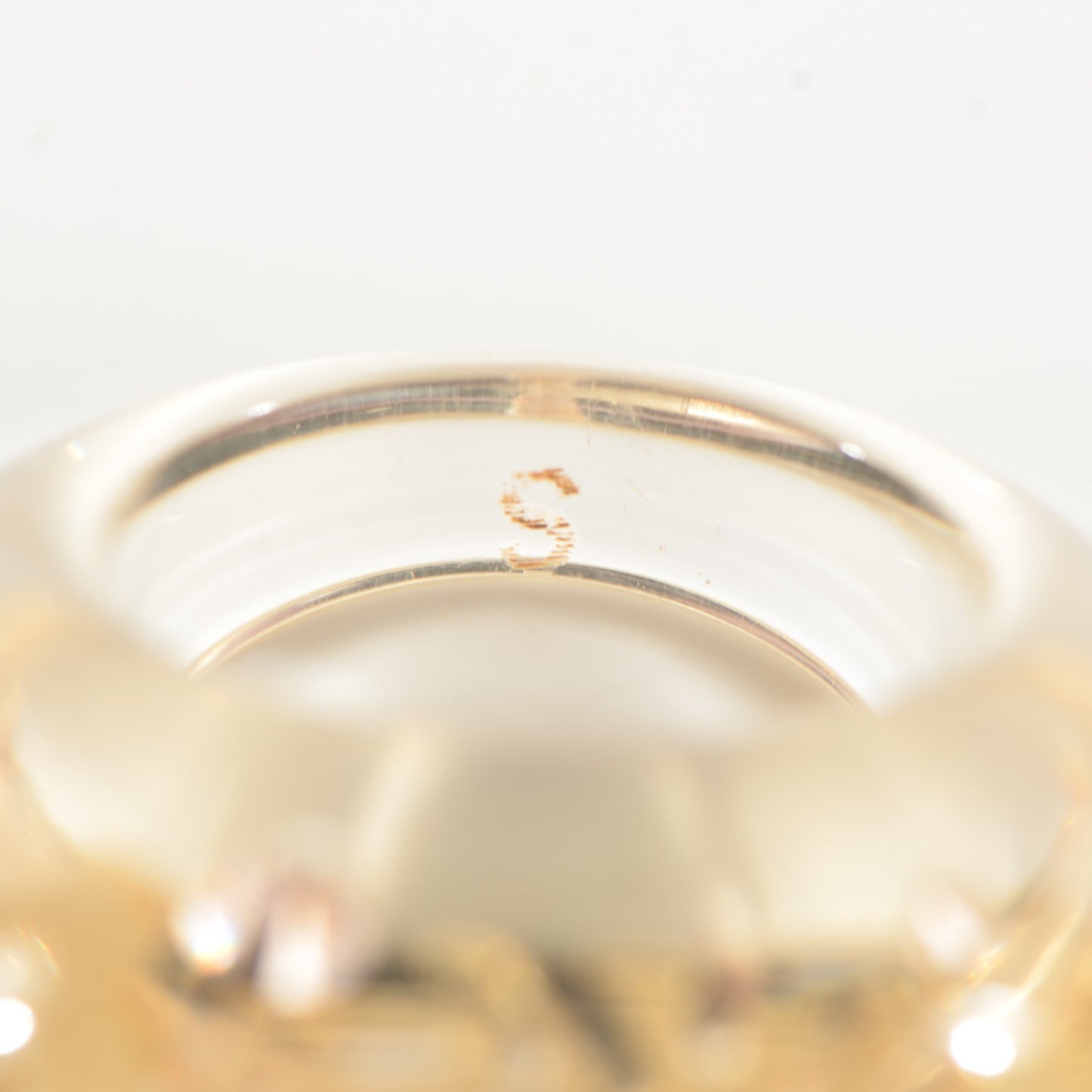 Resin Swarovski Inclusion Ring S Transparent
