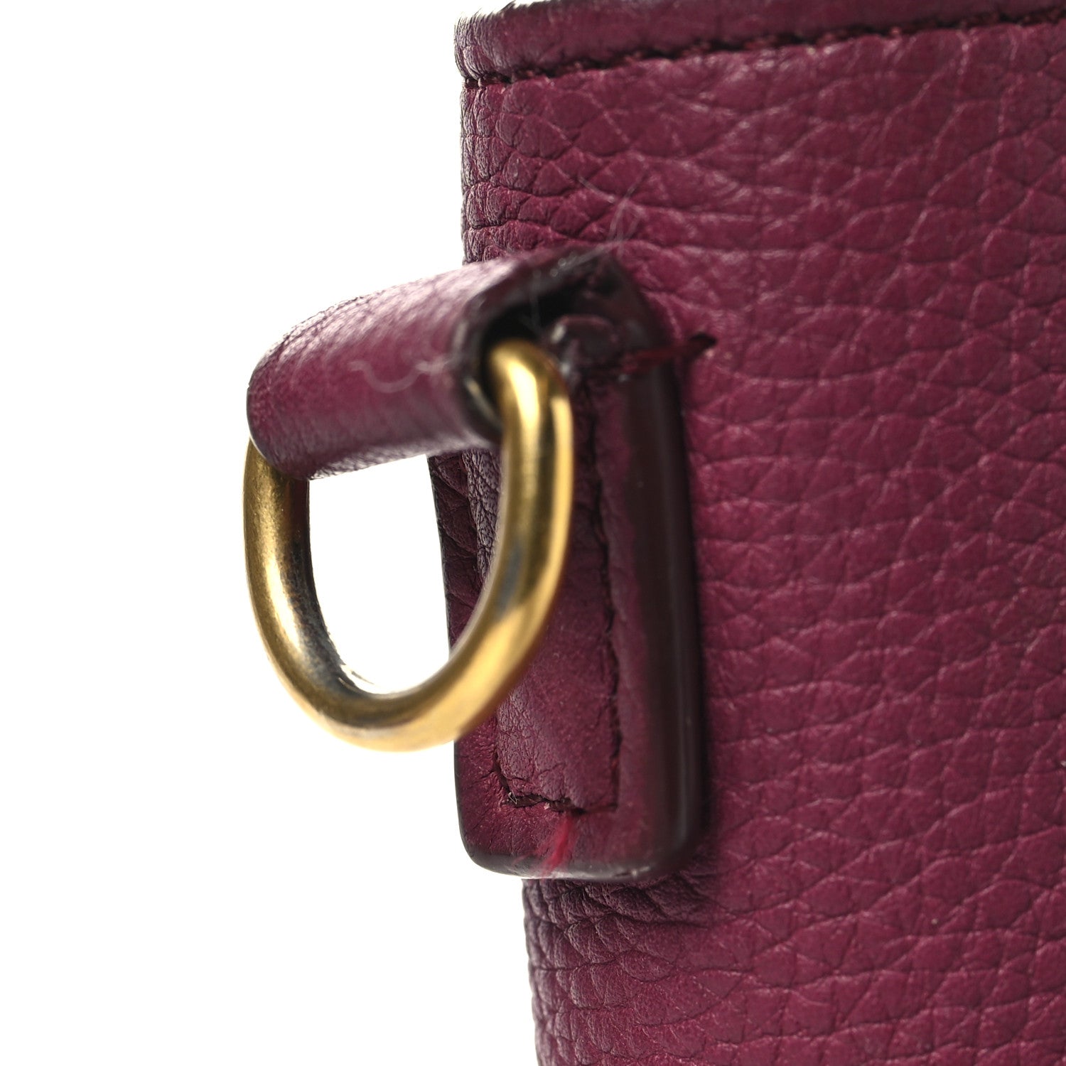 Celine Drummed Calfskin Nano Luggage Plum 9 of 11