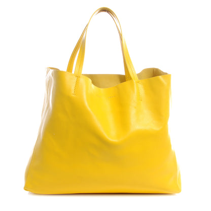 Celine Leather Horizontal Cabas Sun Yellow 1 of 7