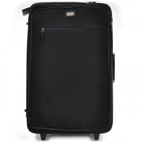 Nylon Rolling Suitcase Trolly Black