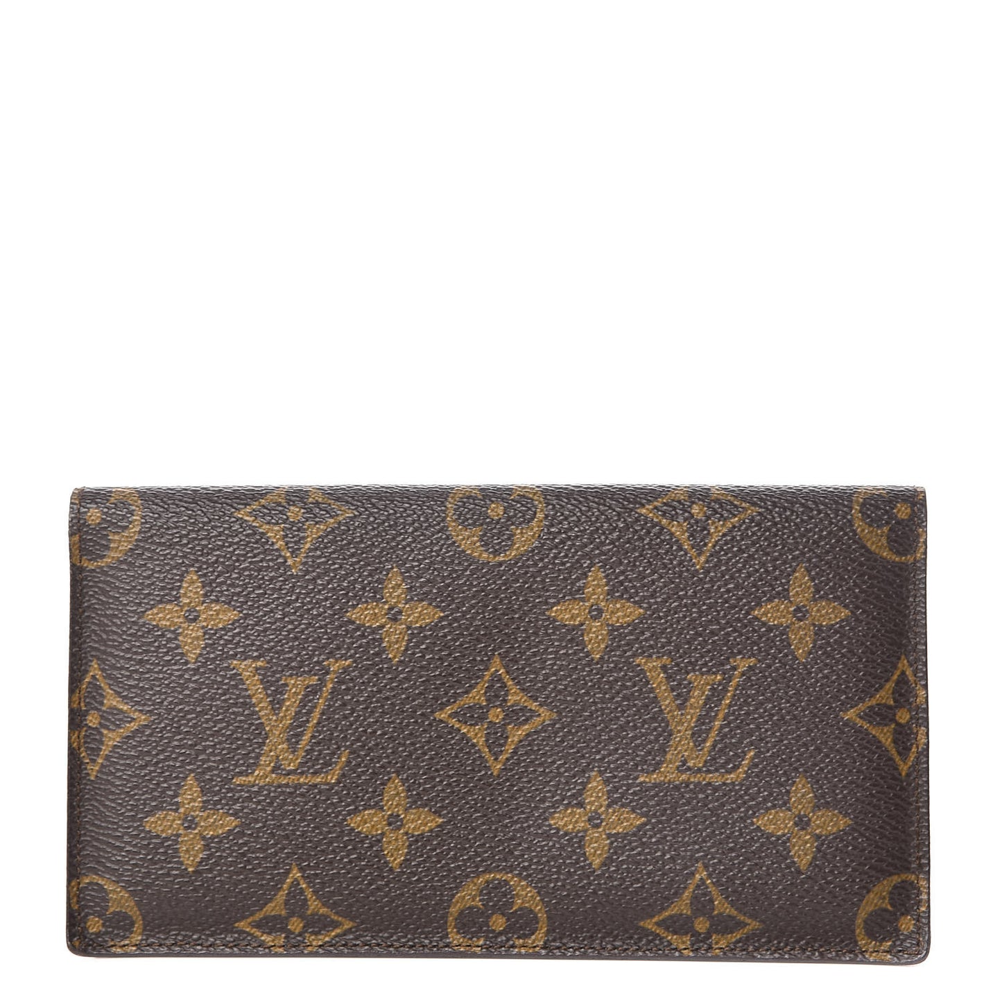 Monogram Simple Checkbook Holder Wallet Cover
