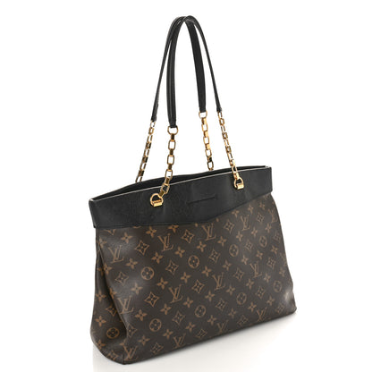 Louis Vuitton Monogram Pallas Shopper Black 2 of 14