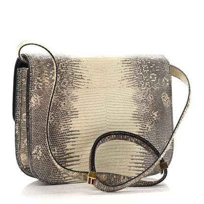 Celine Lizard Medium Classic Box Flap Bag Natural 2 of 9