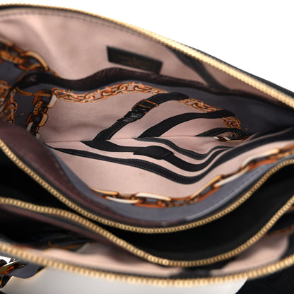 Louis Vuitton Lambskin Embossed Monogram Scarf Coussin PM Black 8 of 13