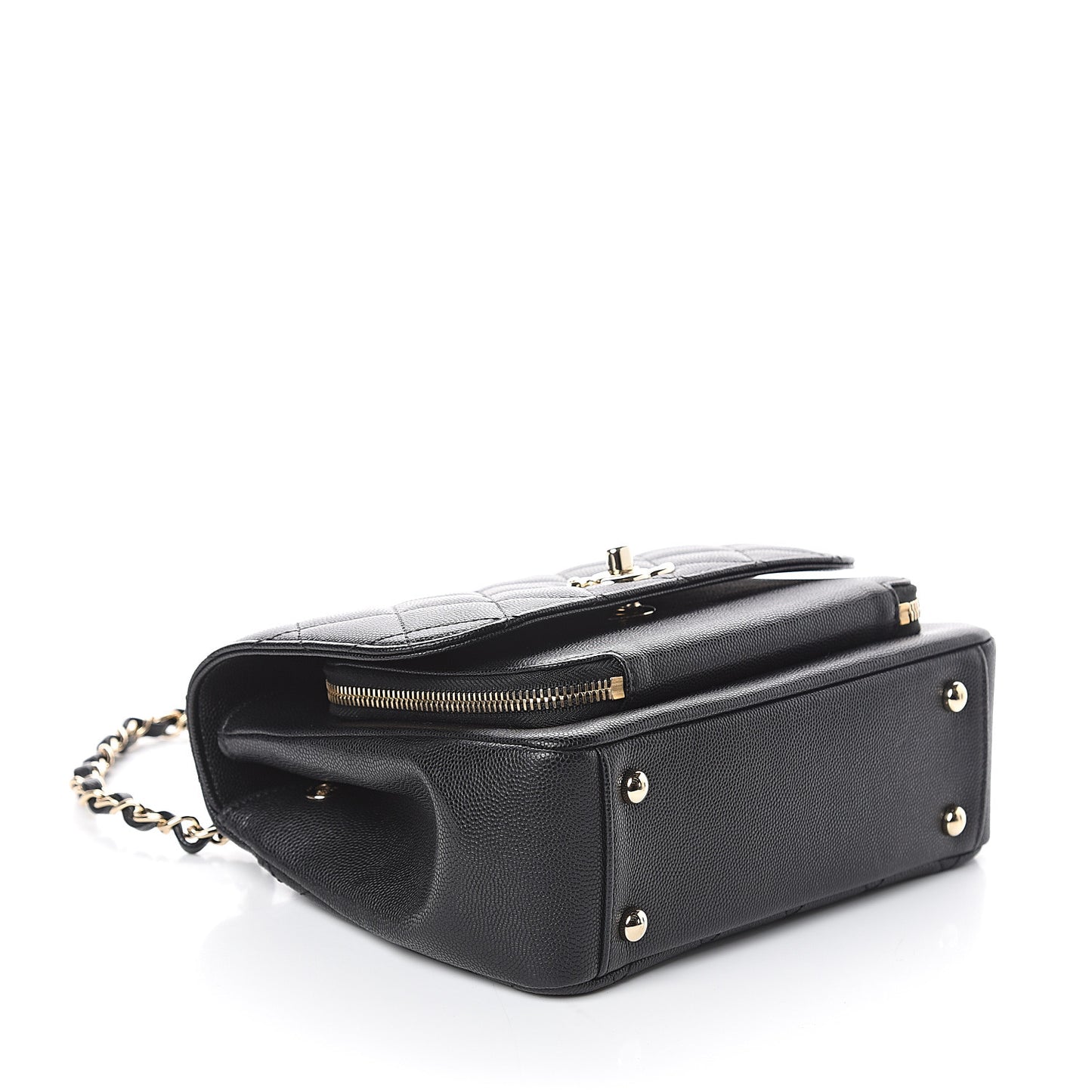Caviar Quilted Medium Business Affinity Flap Black