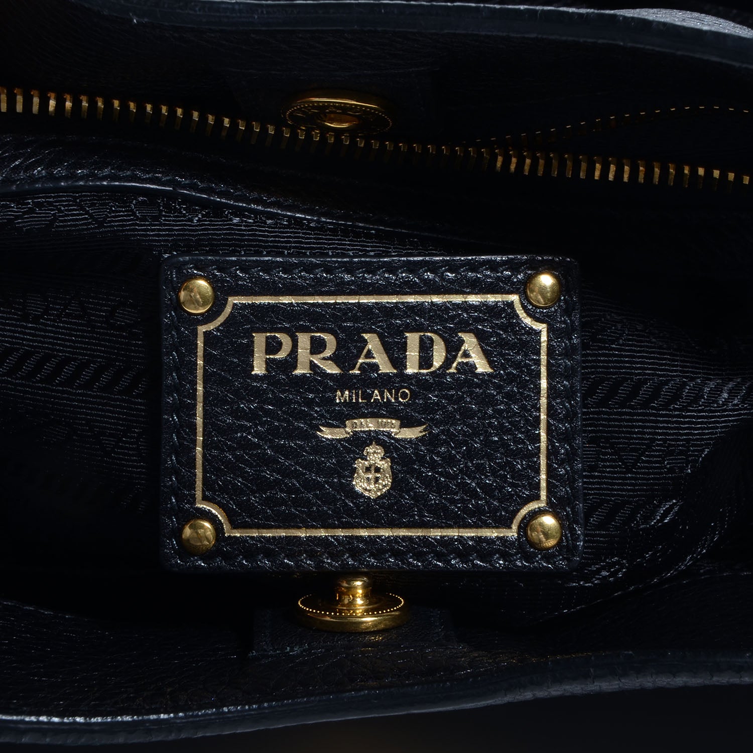 Prada Vitello Daino Medium Tote Nero Black 6 of 10
