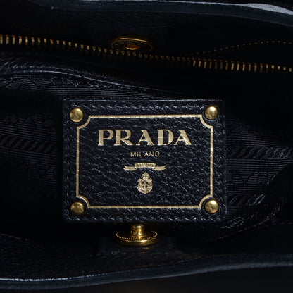 Prada Vitello Daino Medium Tote Nero Black 6 of 10