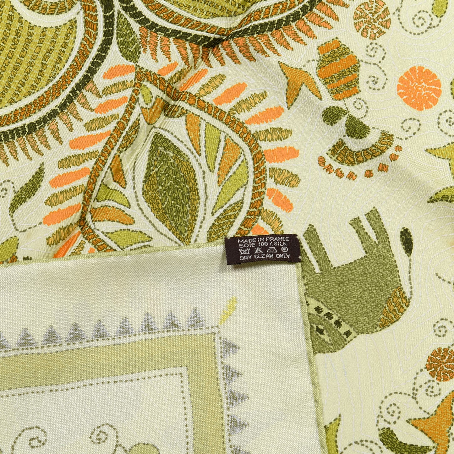 Silk Carre Kantha Scarf 90