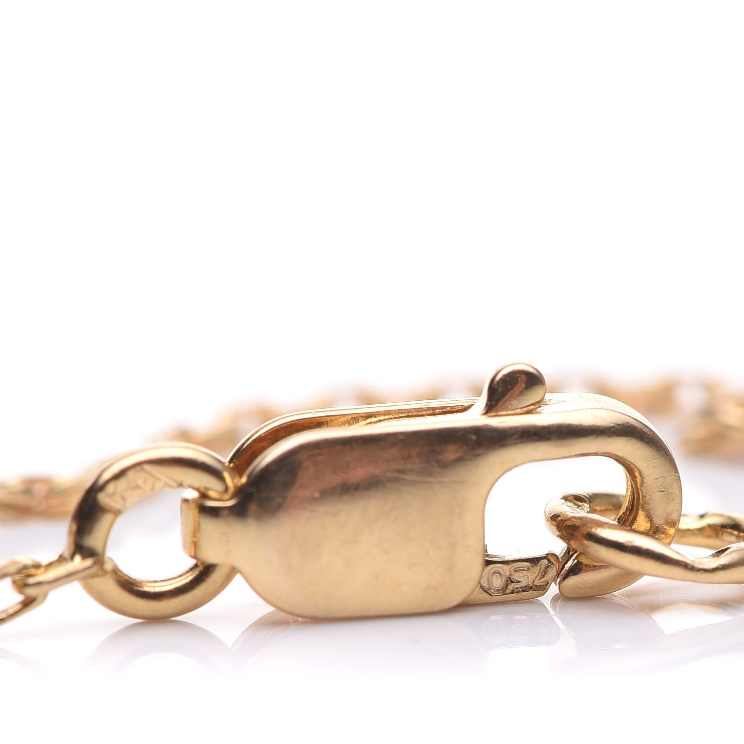 Van Cleef & Arpels 18K Yellow Gold Mother of Pearl Sweet Alhambra Bracelet 9 of 9