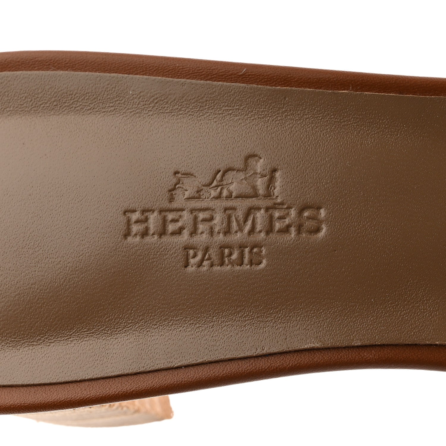 Hermes Calfskin Oasis Sandals 39 Gold 6 of 9