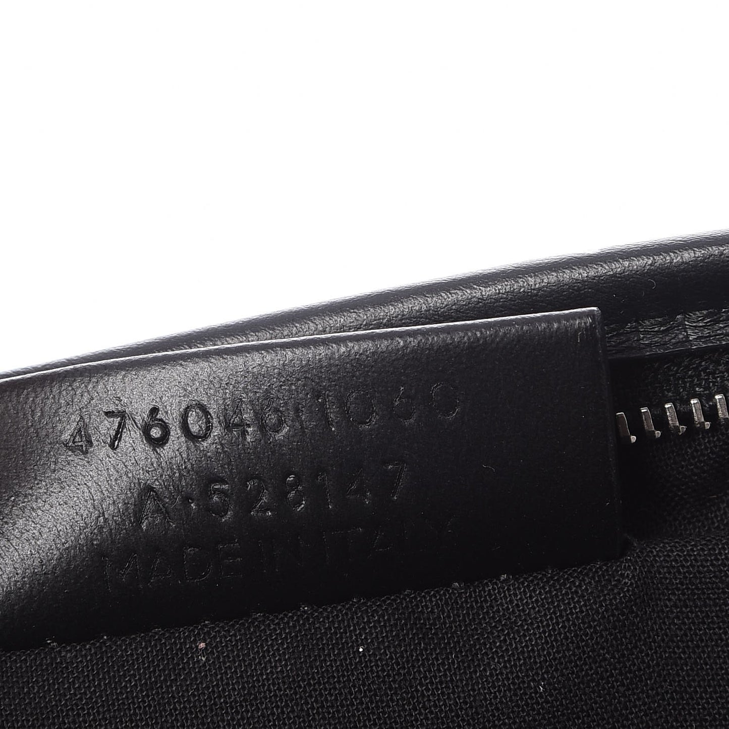 Calfskin Allover Logo Mini Bazar Pouch Black White