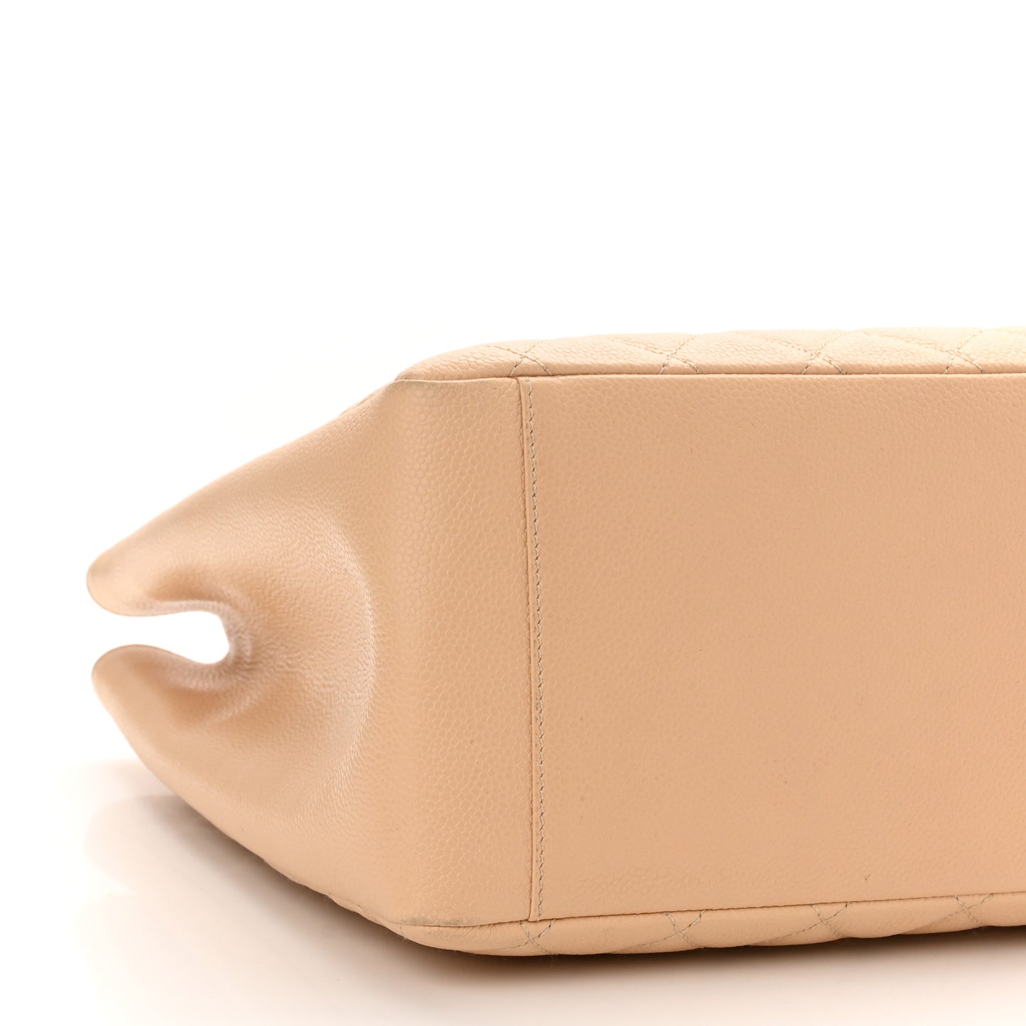 Caviar Quilted Grand Shopping Tote GST Beige Clair