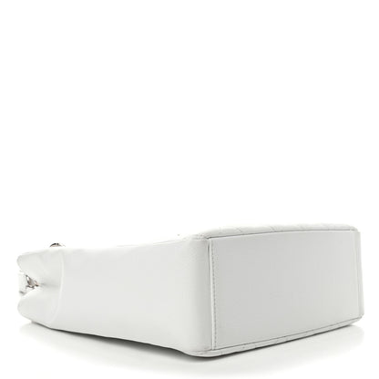 Chanel Caviar Quilted Petit Shopping Tote PST White 3 of 4