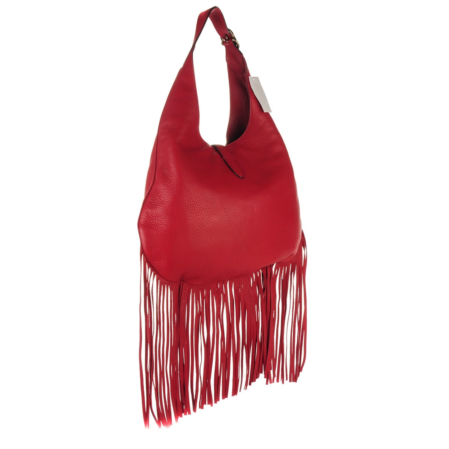 Cellarius Calfskin Large New Jackie Nouveau Fringe Hobo Red Flame