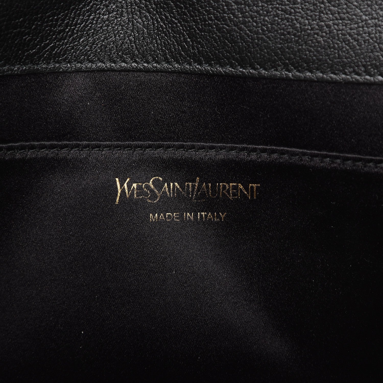 Saint Laurent Calfskin Monogram Large Belle De Jour Clutch Black 6 of 8