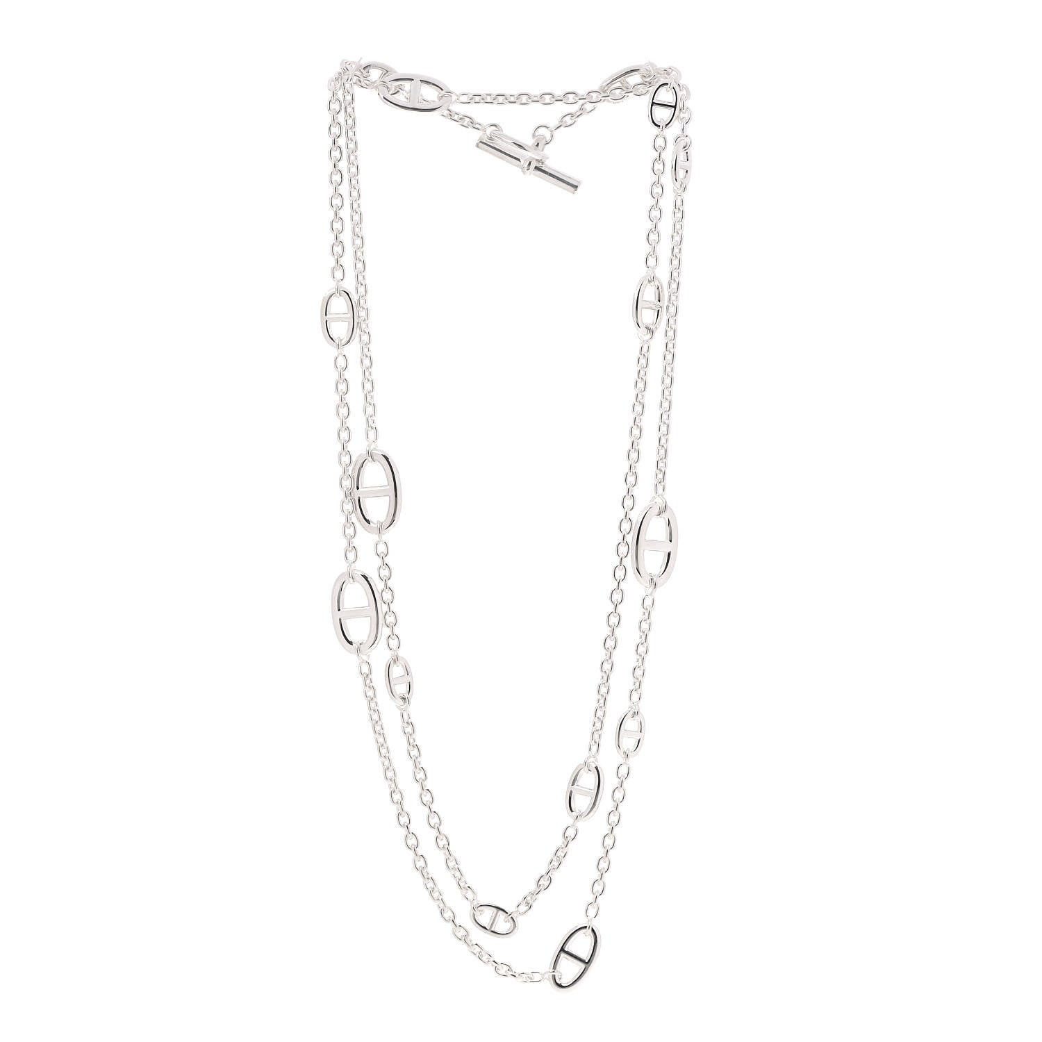 Hermes Sterling Silver Farandole Necklace 120 3 of 5