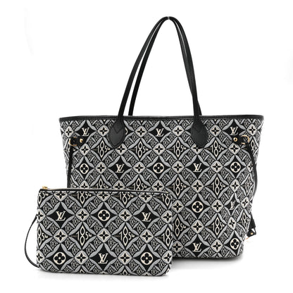 Louis Vuitton Jacquard Since 1854 Neverfull MM Grey 3 of 10